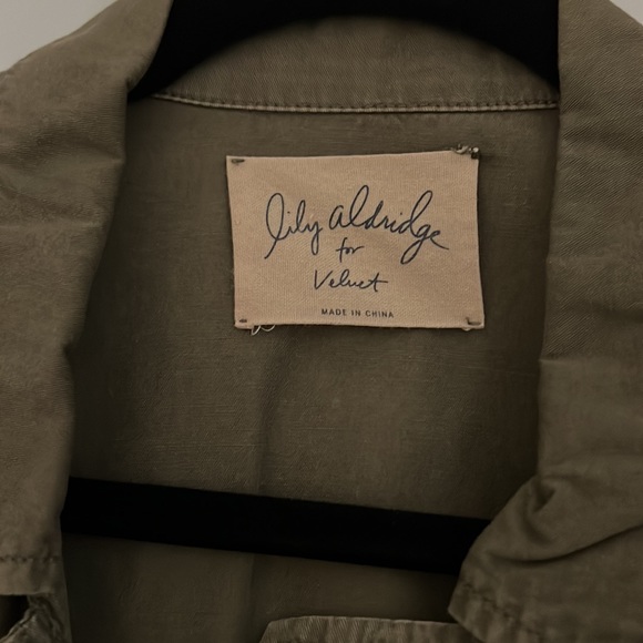 LILY ADRIDGE FOR VELVET cargo jacket size small - Picture 3 of 7